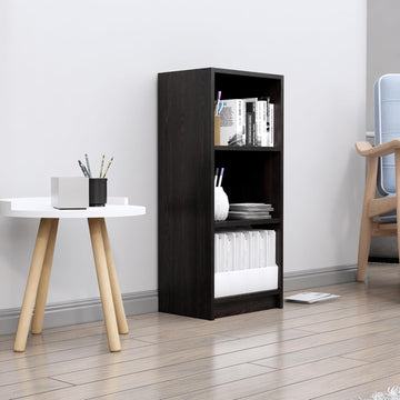 Book Shelf for Home, Engineered Wood Bookshelf Multipurpose Study Room Home Decor Storage Rack Showcase Organizer for Living Room, Bedroom, Office