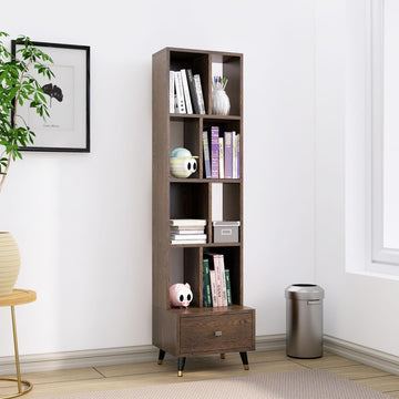 Book Shelf for Home Engineered Wood Bookshelf Multipurpose Study Room Home Decor Storage Rack Showcase Organizer