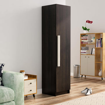 Wooden Almirah for Clothes, Door for Bedroom, 1 Door Wardrobe Huge Storage Space