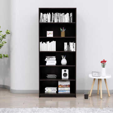 Book Shelf for Home, Engineered Wood Bookshelf Multipurpose Study Room Home Decor Storage Rack Showcase Organizer for Living Room, Bedroom, Office