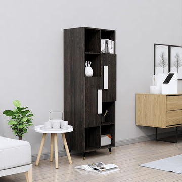 Book Shelf for Home, Engineered Wood Bookshelf Multipurpose Study Room Home Decor Storage Rack Showcase Organizer for Living Room, Bedroom, Office