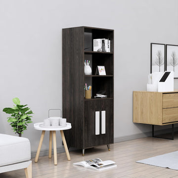 Book Shelf for Home, Engineered Wood Bookshelf Multipurpose Study Room Home Decor Storage Rack Showcase Organizer for Living Room, Bedroom, Office