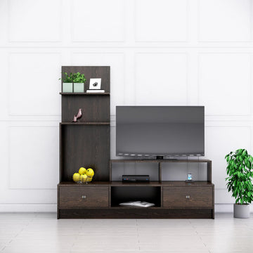 TV Unit for Living Room, Bedroom Unit Cabinet Base Mount with Storage Ideal for TV Upto 65"