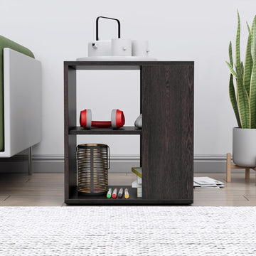 Sofa Side Table for Living Room Open Storage or Bed Side Stand