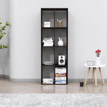 Book Shelf for Home, Engineered Wood Bookshelf Multipurpose Study Room Home Decor Storage Rack Showcase Organizer for Living Room, Bedroom, Office