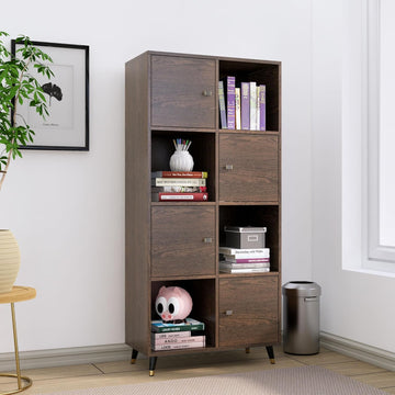 Book Shelf for Home Engineered Wood Bookshelf Multipurpose Study Room Home Decor Storage Rack Showcase Organizer for Living Room, Bedroom, Office