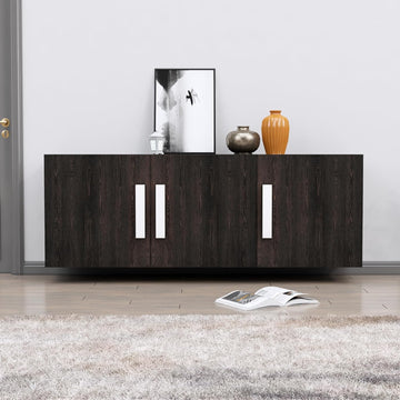 Multipurpose Storage Cabinet for Living Room, Kitchen, Office, Sideboard Cabinet with 3 Door Storage
