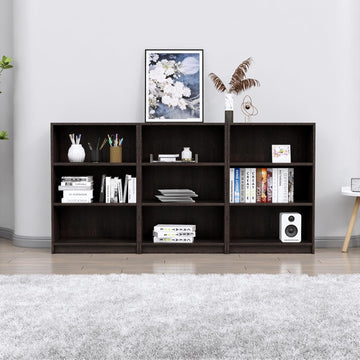 Book Shelf for Home, Engineered Wood Bookshelf Multipurpose Study Room Home Decor Storage Rack Showcase Organizer for Living Room, Bedroom, Office
